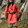 Leonardo Carbone Viking tunique en lin halvar, rouge - Celtic Webmerchant