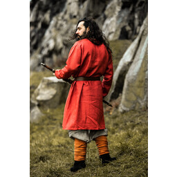 Viking tuniek Halvar linnen, rood - Celtic Webmerchant