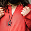 Viking Tunic Linen Halvar, röd - Celtic Webmerchant