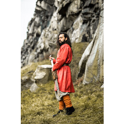 Tunik Viking Linen Halvar, czerwony - Celtic Webmerchant