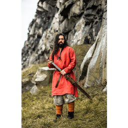 Tunik Viking Linen Halvar, czerwony - Celtic Webmerchant
