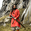 Viking tunic linen Halvar, red - Celtic Webmerchant