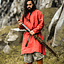 Viking tunika linned halvar, rød - Celtic Webmerchant