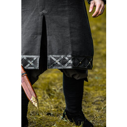 Viking tuniek Farulfr, zwart - Celtic Webmerchant