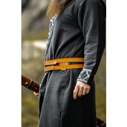 Viking tuniek Farulfr, zwart - Celtic Webmerchant