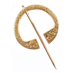 Brass Irish fibula - Celtic Webmerchant