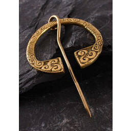 Brass Irish fibula - Celtic Webmerchant