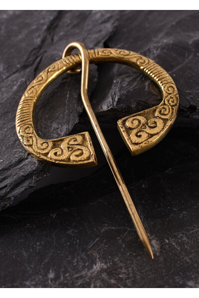 Fibula irlandese in ottone - Celtic Webmerchant