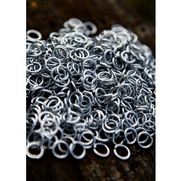 Zinc-coated chain mail rings, 1 kg - Celtic Webmerchant