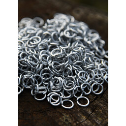 1 kg de anillos de cota de malla galvanizados, sin remaches, 8 mm - Celtic Webmerchant
