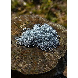 1 kg de anillos de cota de malla galvanizados, sin remaches, 8 mm - Celtic Webmerchant