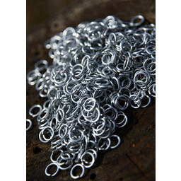 Zinc-coated chain mail rings, 1 kg - Celtic Webmerchant