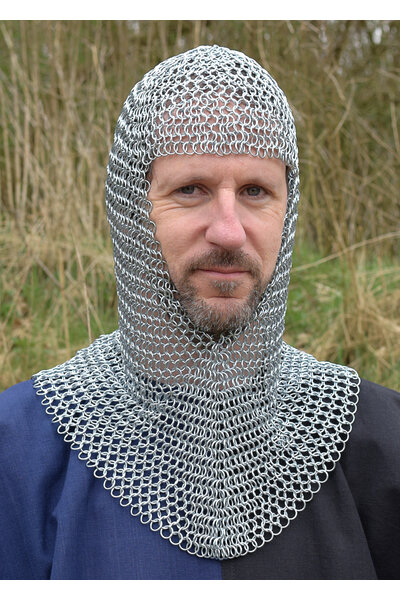 Coif mit dreieckigem Ausschnitt, verzinkt, 9 mm - Celtic Webmerchant