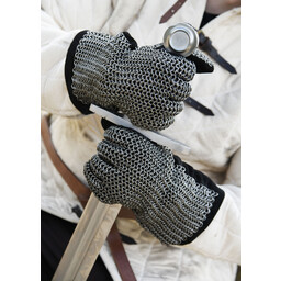 Chain mail gloves, zinc-plated, 6 mm - Celtic Webmerchant