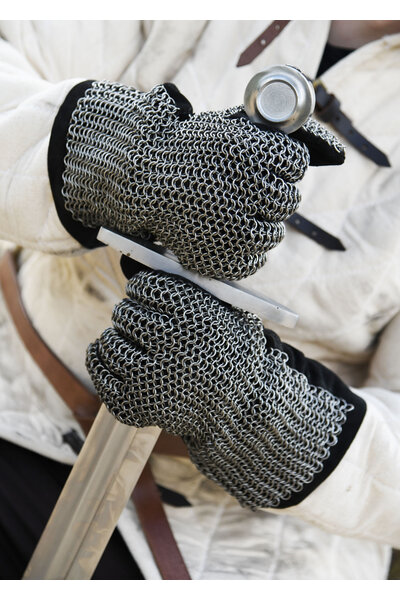 Ringbrynjor handskar, förzinkad, 6 mm - Celtic Webmerchant