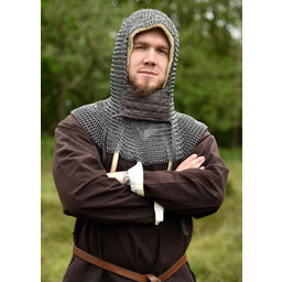 Coif with square visor, 8 mm - Celtic Webmerchant