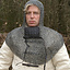 Coif med kvadrat visir, Runda ringar - Runda nitar, 8 mm - Celtic Webmerchant