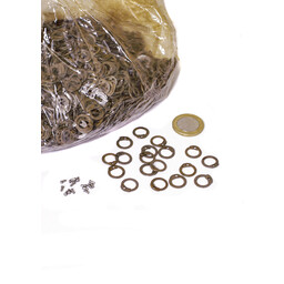 1 kg Flade ringe med Runde nitter, 8 mm - Celtic Webmerchant