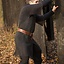 Haubergeon with split, black, unriveted 9 mm - Celtic Webmerchant