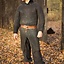 Haubergeon with split, black, unriveted 9 mm - Celtic Webmerchant