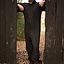 Haubergeon with split, black, unriveted 9 mm - Celtic Webmerchant