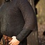 Haubergeon with split, black, unriveted 9 mm - Celtic Webmerchant