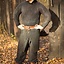 Haubergeon with split, black, unriveted 9 mm - Celtic Webmerchant