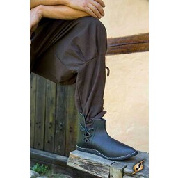 Mittelalterliche Stiefeletten Galahad, schwarz - Celtic Webmerchant