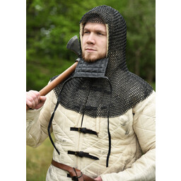 Maliënkap met vierkanten vizier, gebronsd, 8 mm - Celtic Webmerchant