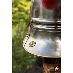 Roman legionary helmet with red crest - Celtic Webmerchant