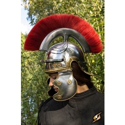 Roman legionary helmet with red crest - Celtic Webmerchant
