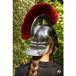 Romeinse legionairshelm met rode helmkam - Celtic Webmerchant