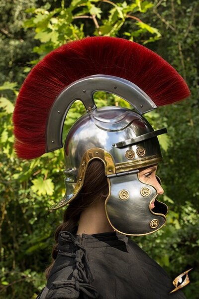 Roman legionista kask z czerwonym grzebieniem - Celtic Webmerchant