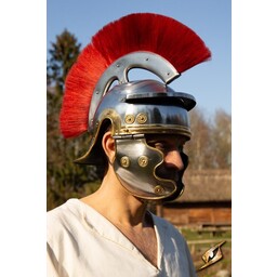 casco de legionario romano con cresta roja - Celtic Webmerchant