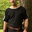 Roman tunic with boat neck black - Celtic Webmerchant