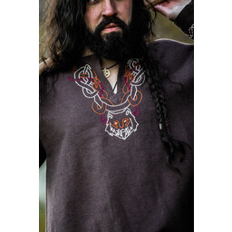 Túnica vikinga Wolf Fenrir, Brown - Celtic Webmerchant