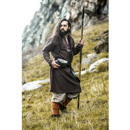 Viking tunique Wolf Fenrir, marron - Celtic Webmerchant