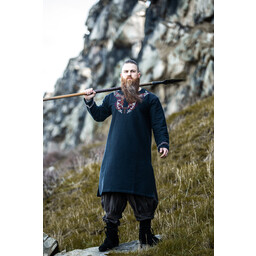 Viking tunic Snorri, black-red - Celtic Webmerchant