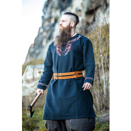 Viking tuniek Snorri, zwart-rood - Celtic Webmerchant