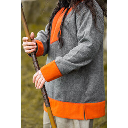 Viking tunic Roland, grey, wool - Celtic Webmerchant