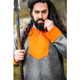Tunica Viking Roland, grigio, lana - Celtic Webmerchant