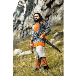 Viking tunic Roland, grey, wool - Celtic Webmerchant