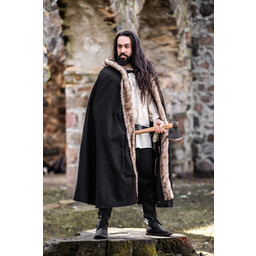 Viking cloak Fjell, black - Celtic Webmerchant