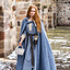 Medieval Cloak Mila, wełna, niebieska - Celtic Webmerchant
