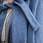 Medieval Cloak Mila, wełna, niebieska - Celtic Webmerchant