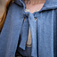 Medieval Cloak Mila, wełna, niebieska - Celtic Webmerchant