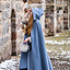 Medieval cloak Mila, wool, blue - Celtic Webmerchant