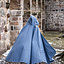 Medieval Cloak Mila, wełna, niebieska - Celtic Webmerchant