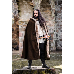 Viking cloak Fjell, brown - Celtic Webmerchant