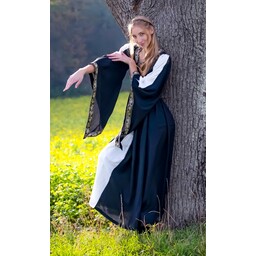 Edel bestickten Kleid Loretta, schwarz - Celtic Webmerchant